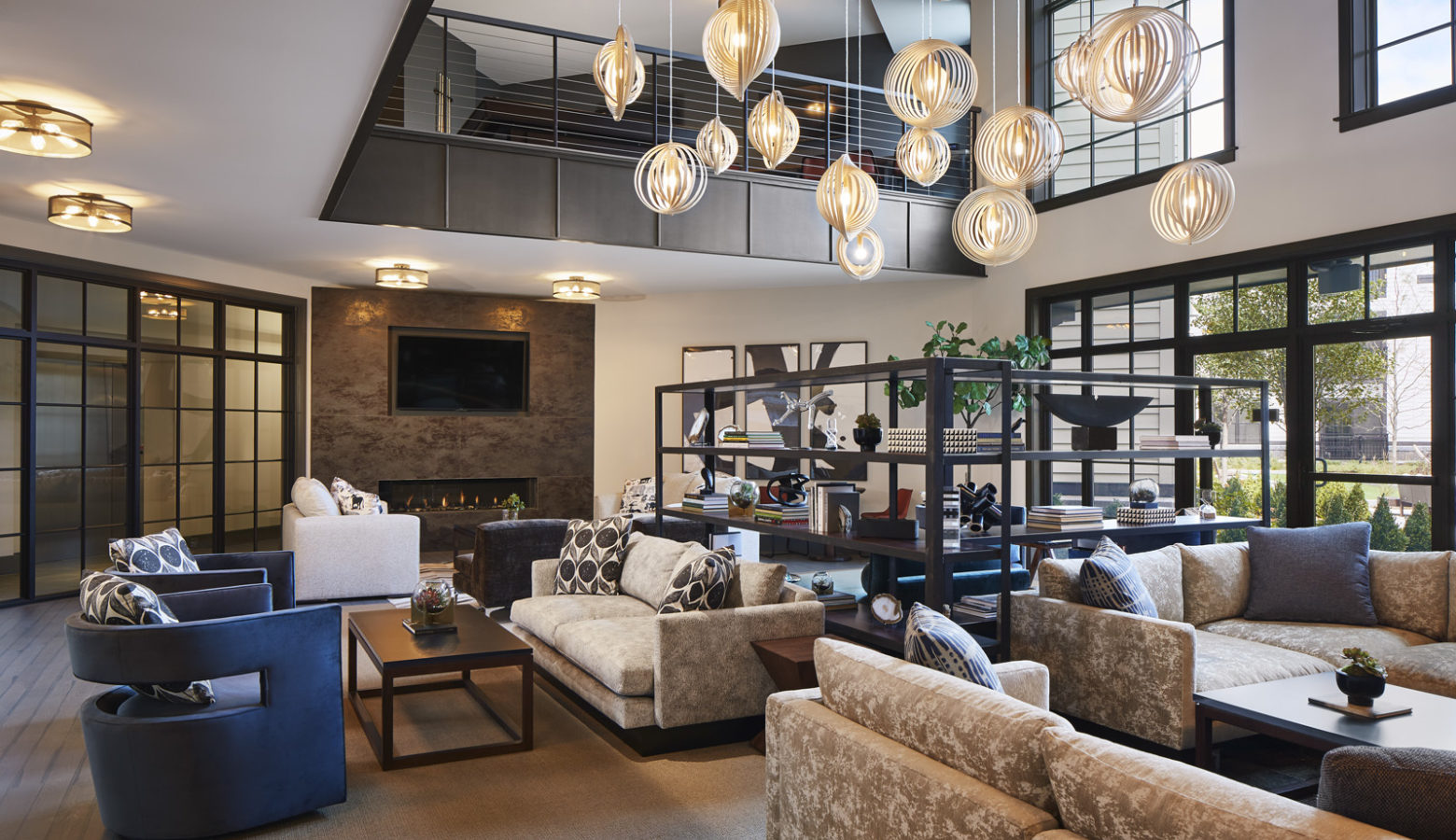 Interior Design for Luxury Multi-Family Apartment Building Common Spaces